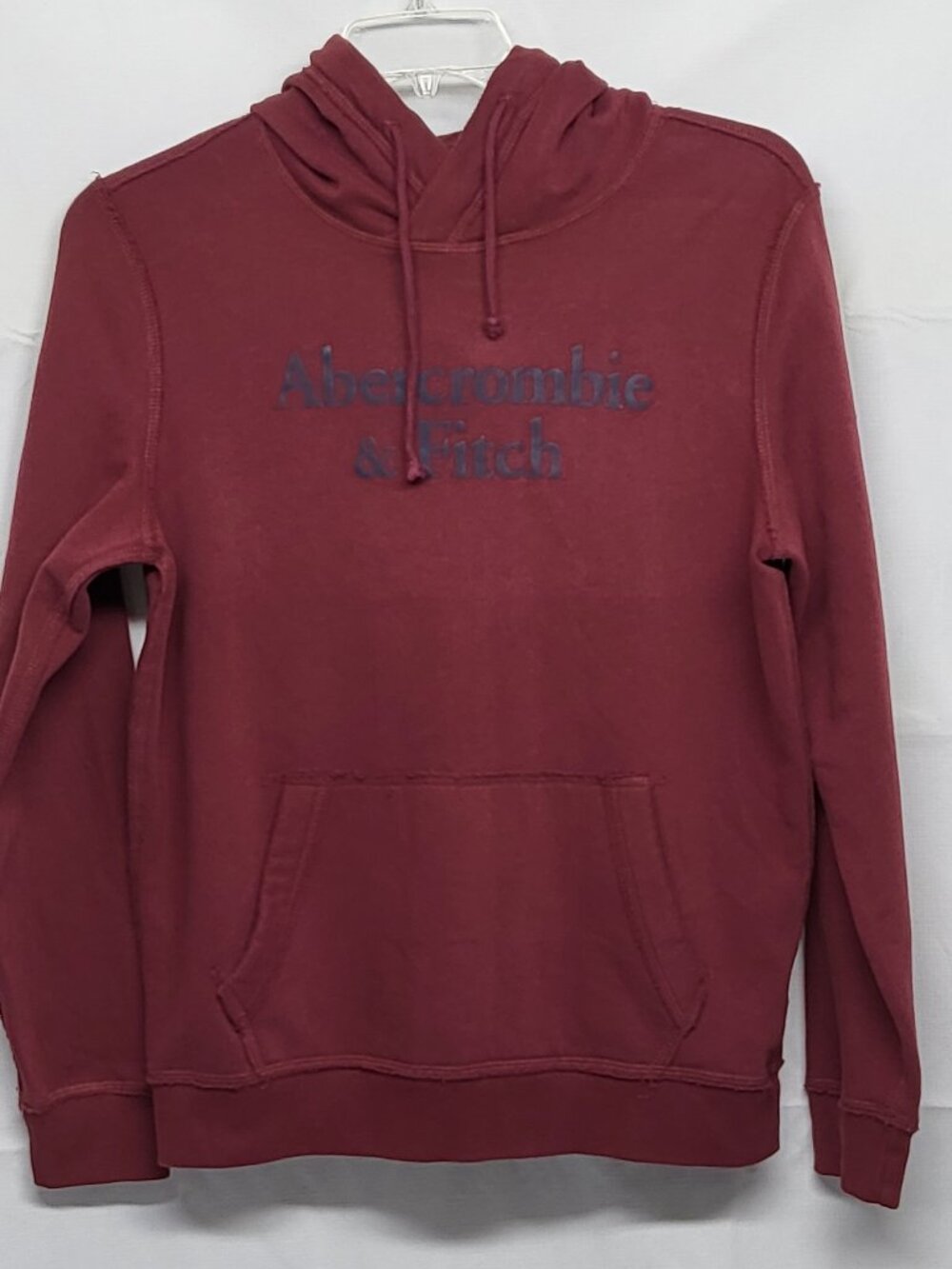 Abercrombie & Fitch Hoodie Sweatshirt Mens Medium Fleece Logo Print Long Sleeve